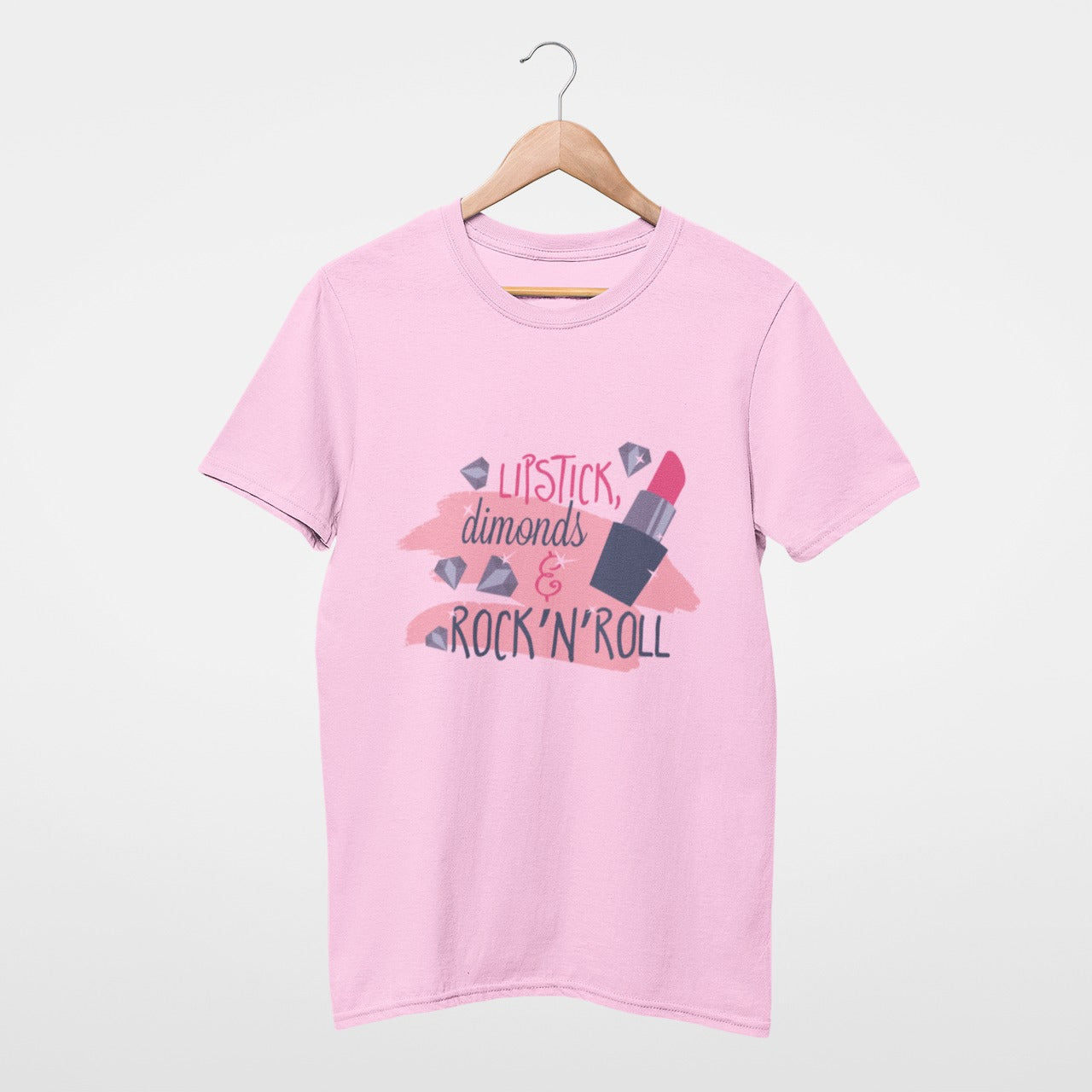 Lipstick, diamonds & Rock'n'roll Tee