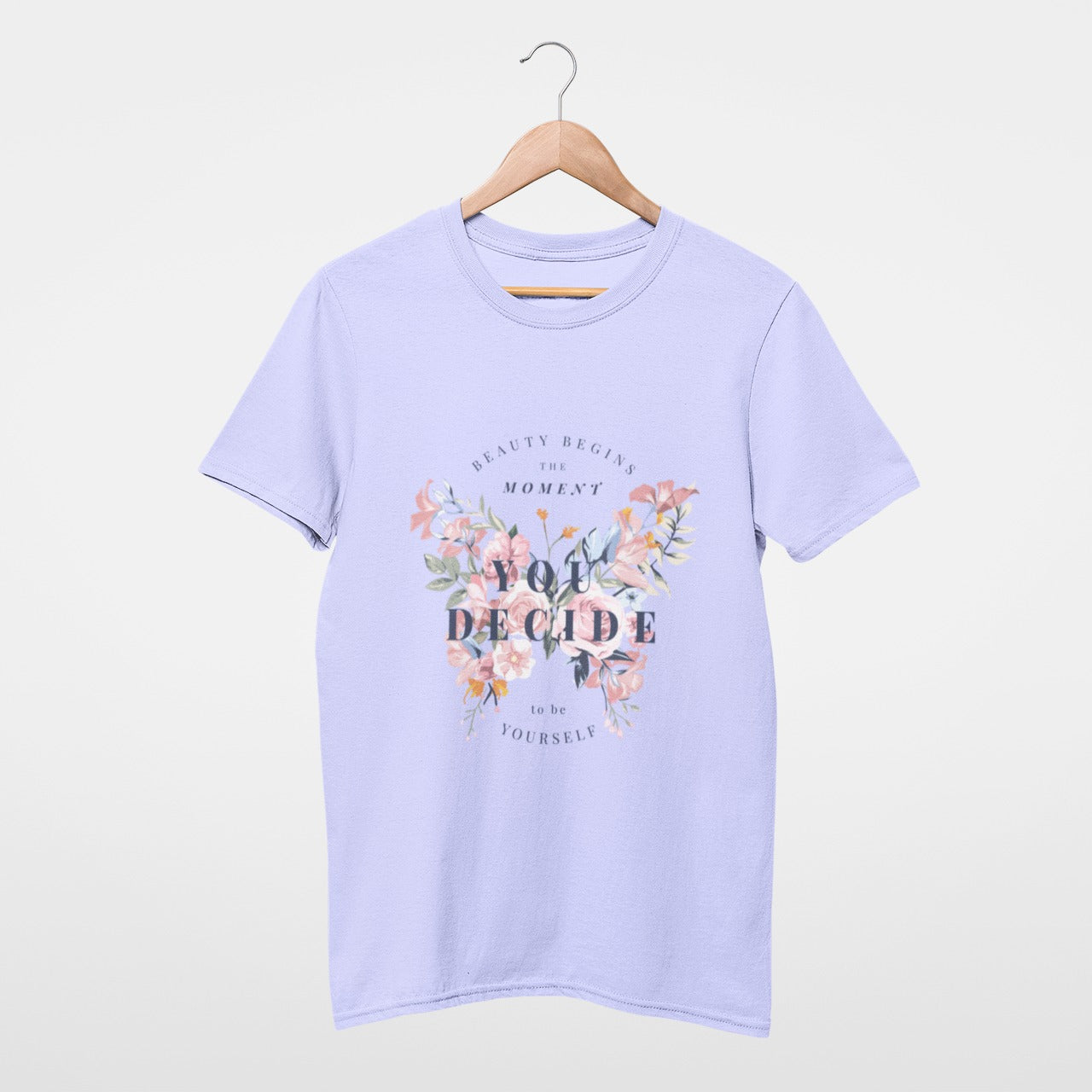 Beauty begins the moment you decide to be yourself Tee