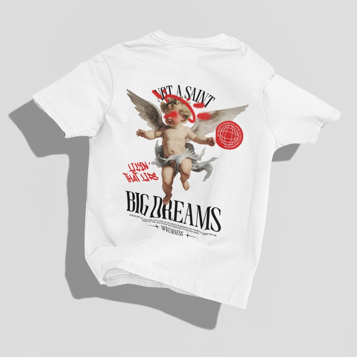 Vintage Big dreams, not a saint Oversized Tee