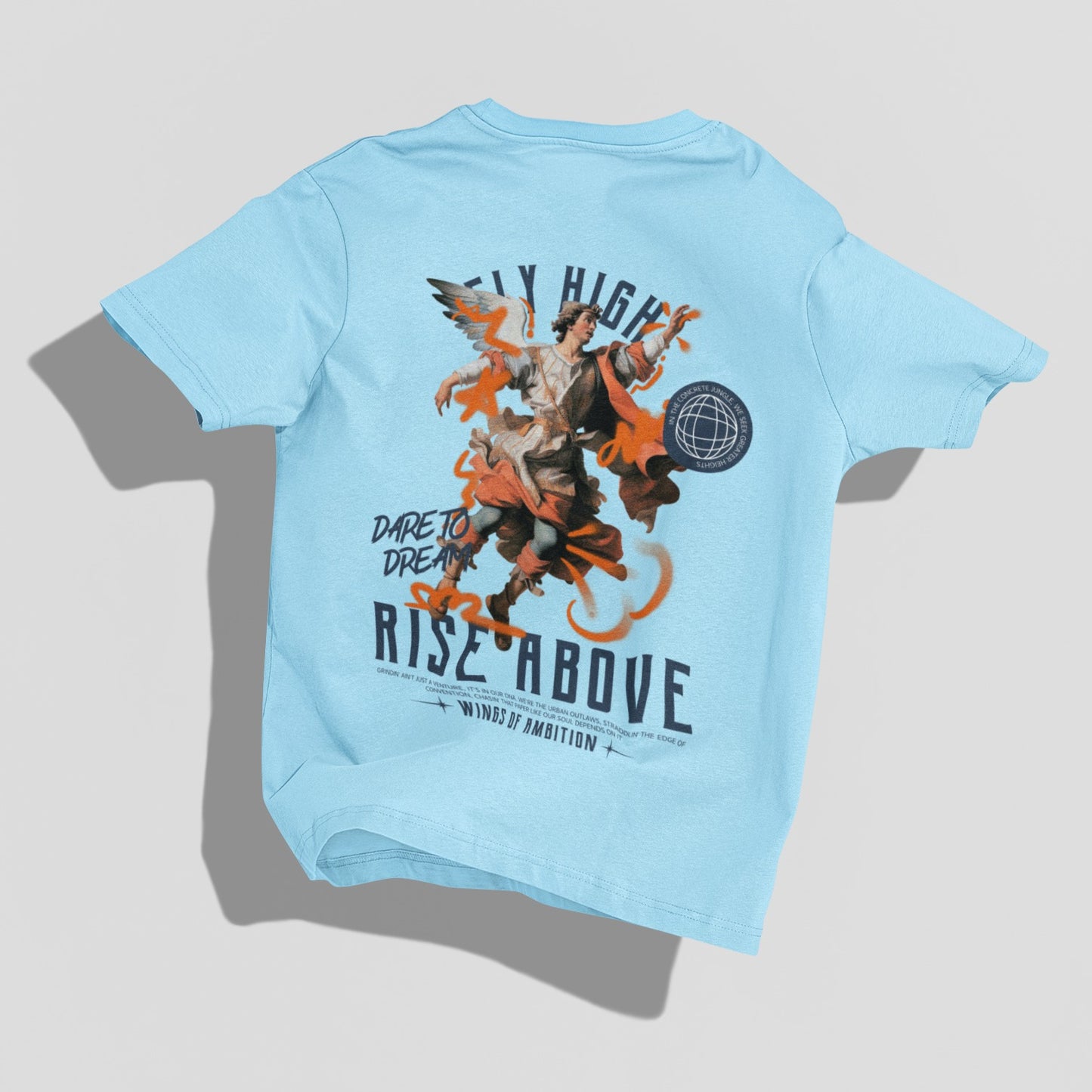 Vintage rise above, fly high Oversized T-shirt