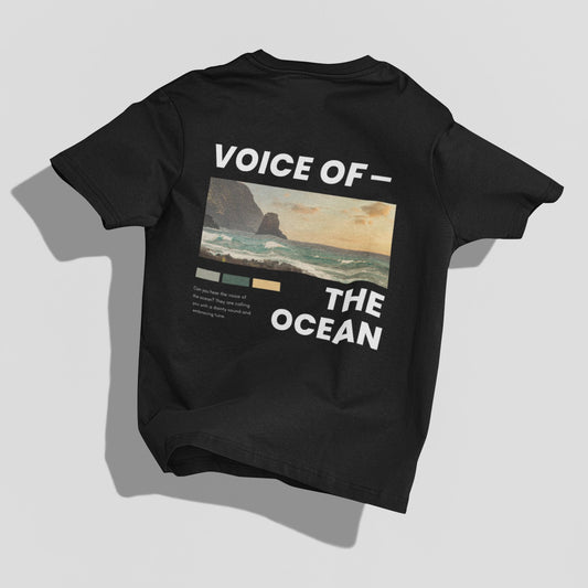 Voice of the Ocean Back Oversized Unisex Tee