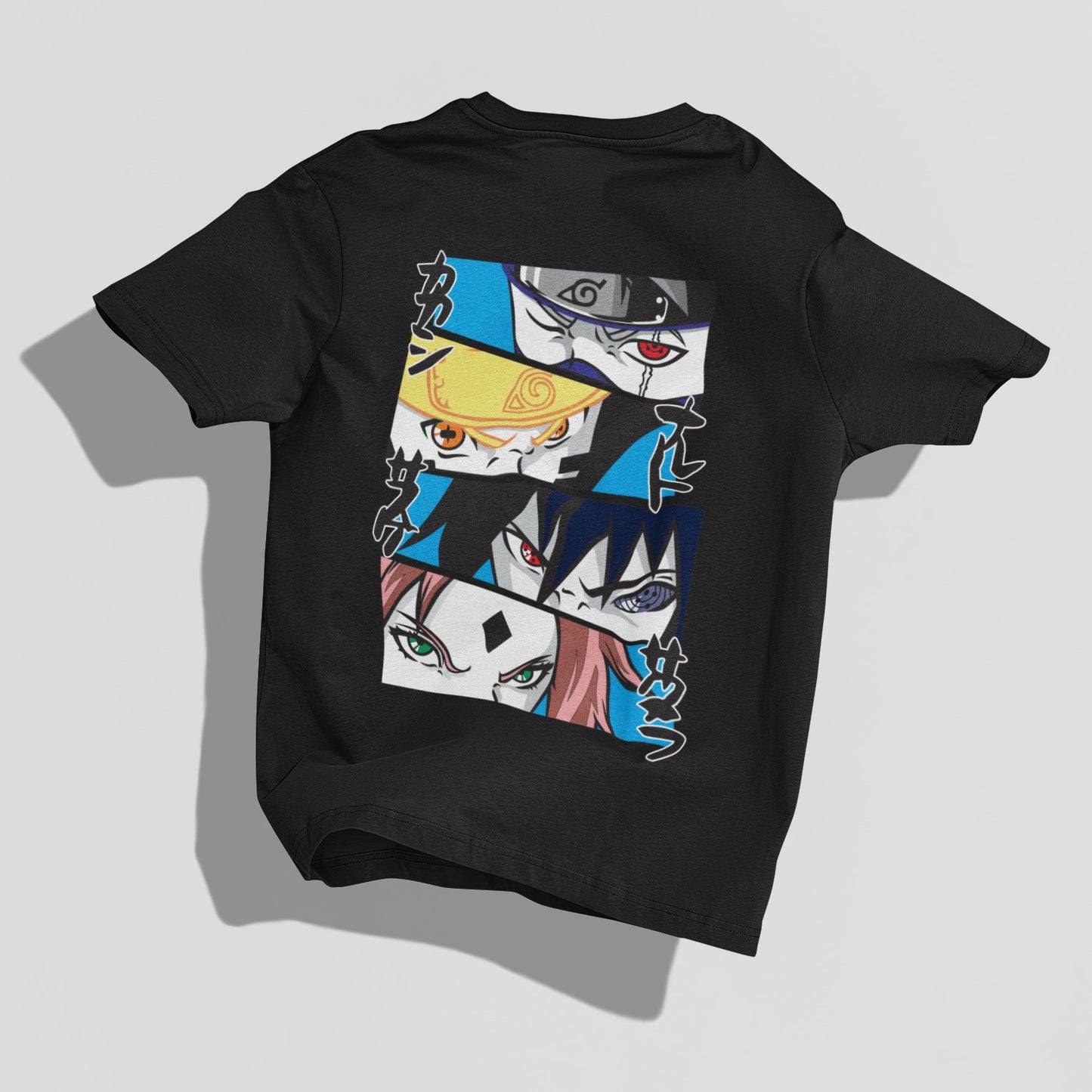 Kakashi, Naruto, Sasuke & Sakura Eyes Oversized T-shirt