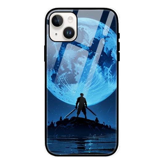 Warrior moon silhouette Glass Phone Case by @Elysium_works7