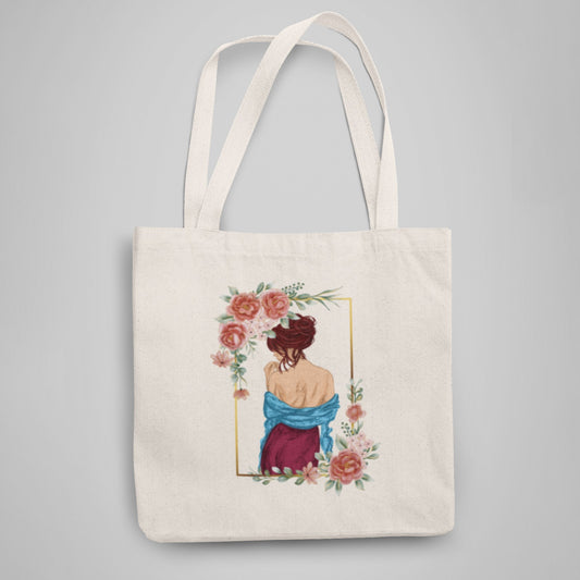 Framed graceful girl Tote Bag With Zipper by @sun.solntse_