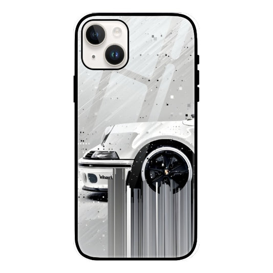 Abstract ferrari Glass Phone Case by @CanopyHighrise