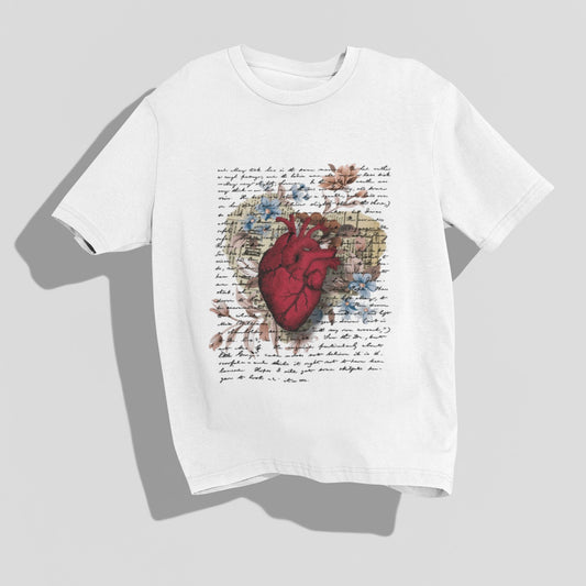 Heart on a letter Oversized Tee by @Jessie