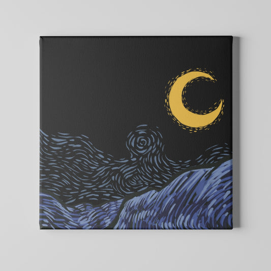 Van gogh waves Canvas Print by @sejaljoshi17