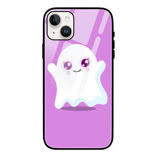 Cute ghost Glass Phone Case by @Piub_007