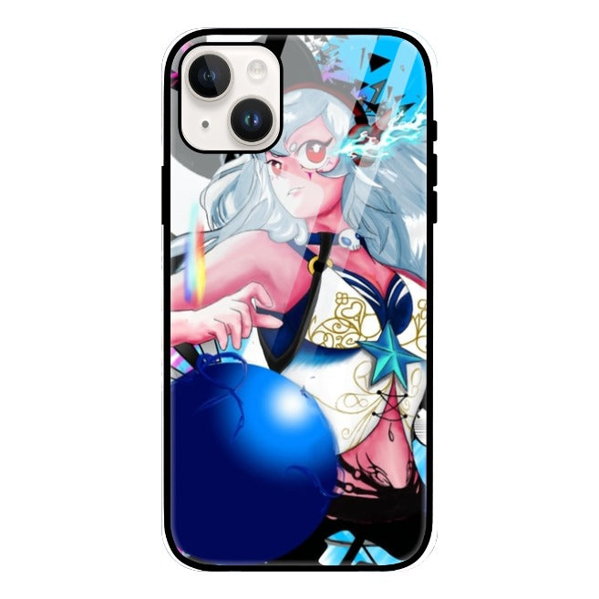 Excited female warrior Glass Phone Case by @_0rb._