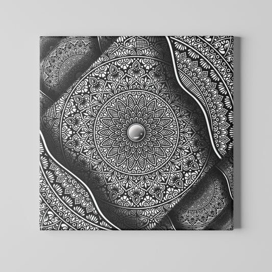 Aesthetic Full frame Mandala Art Canvas print by @_sm_teju_