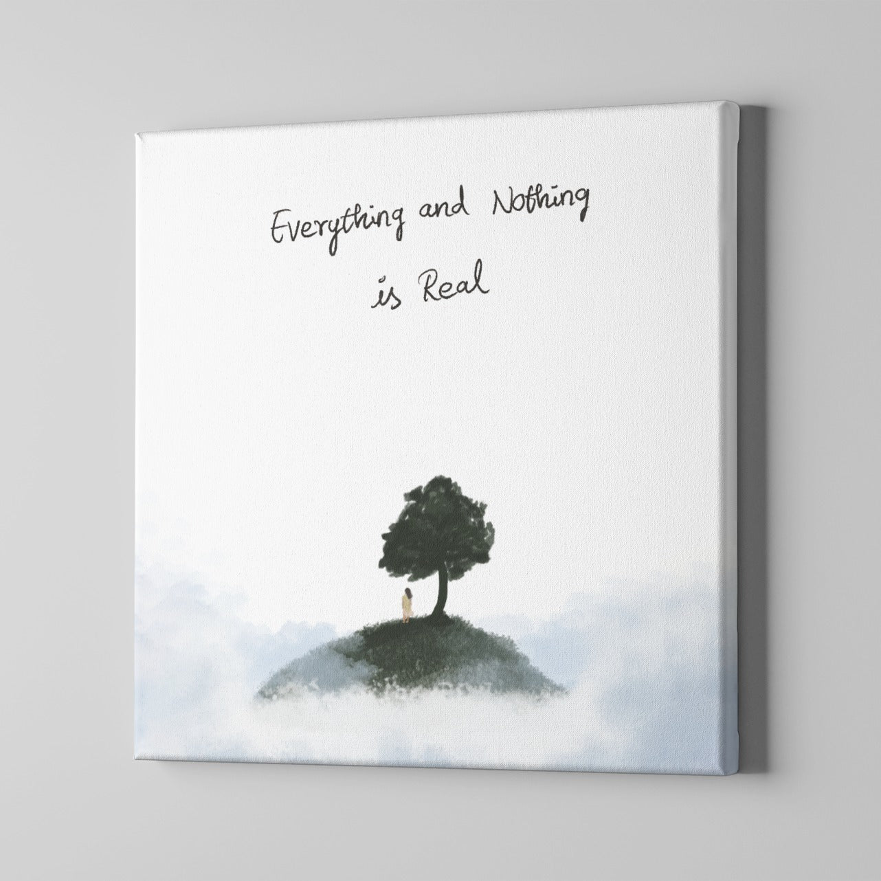 Everything & nothing is real Canvas Print by @artsy_innerself