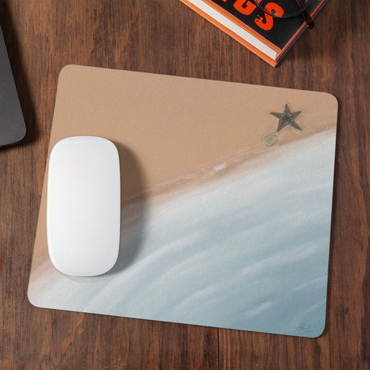 Watercolour seashore Mouse Pad by @artsy_innerself