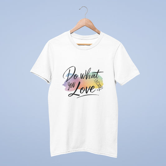 Do what you love white T-shirt from @artist_forever2024