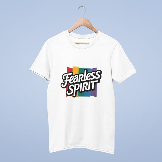 Fearless Spirit white T-shirt from @artist_forever2024