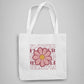 Flower Tote Bag With Zip by @Dsignpath