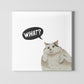 What? innocent cat Canvas Print by @blank_snow_art