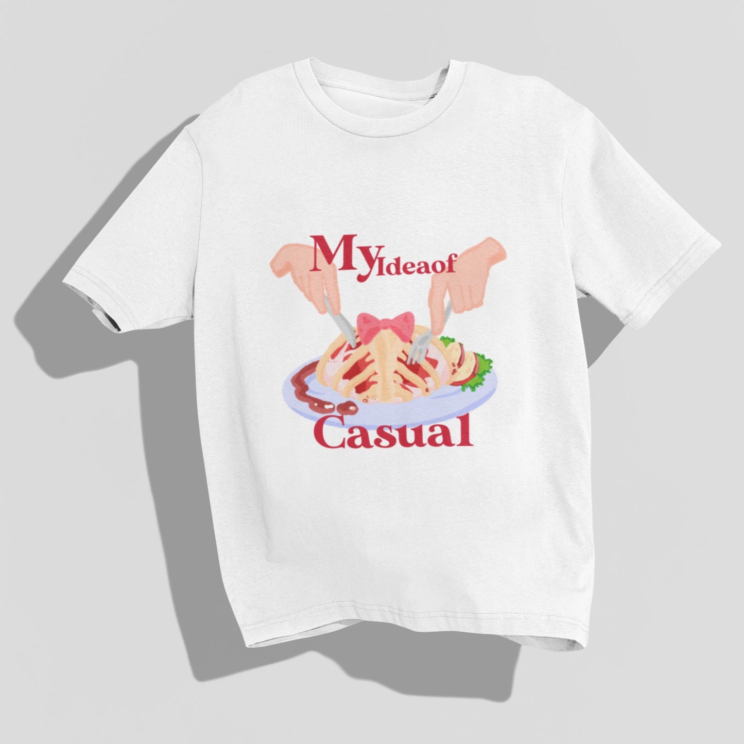 My Idea of casual meal Oversized T-shirt by @kafkaesqian