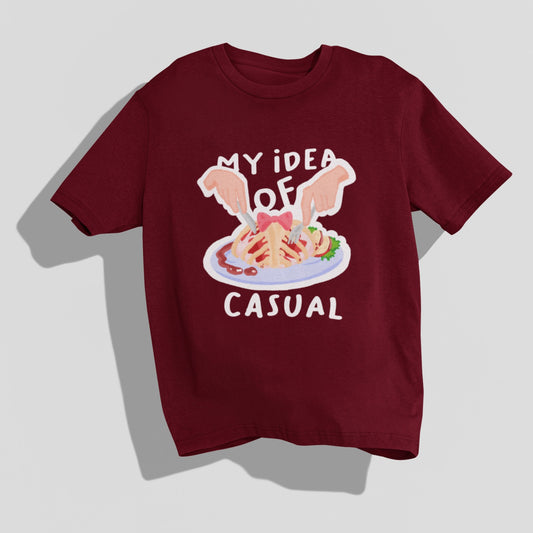 My Idea of casual meal Oversized T-shirt by @kafkaesqian