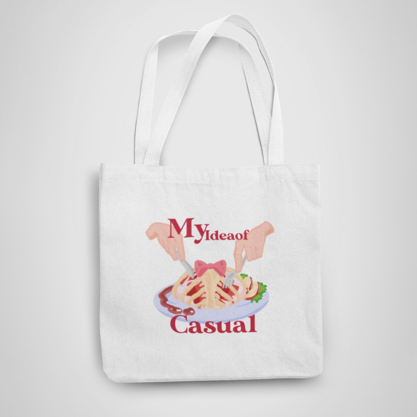 My idea of casual meal Tote Bag With Zip by @kafkaesqian