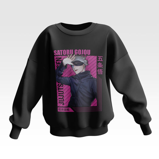 Peeping Satoru Gojo Jujutsu Kaisen Oversized Sweatshirt - Unisex