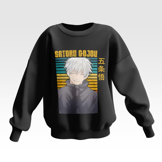 Serene Satoru Gojo Jujutsu Kaisen Oversized Sweatshirt - Unisex