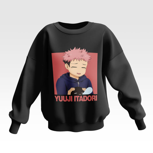 Jujutsu Kaisen Yuuji Itadori Oversized Sweatshirt - Unisex