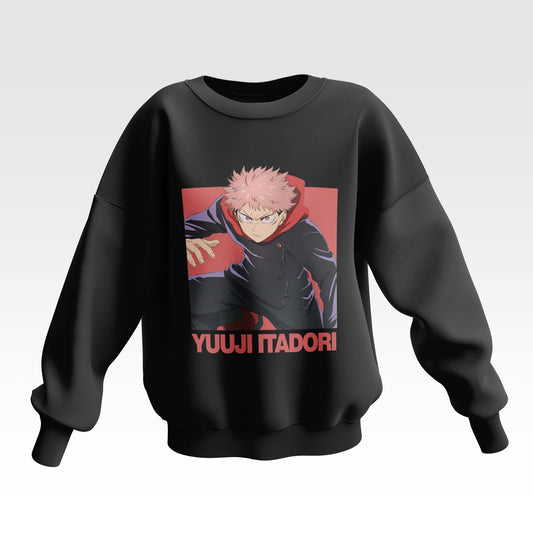 Yuuji Itadori Jujutsu Kaisen Oversized Sweatshirt - Unisex