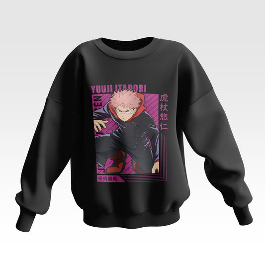 Yuuji Itadori Jujutsu Kaisen Oversized Sweatshirt - Unisex