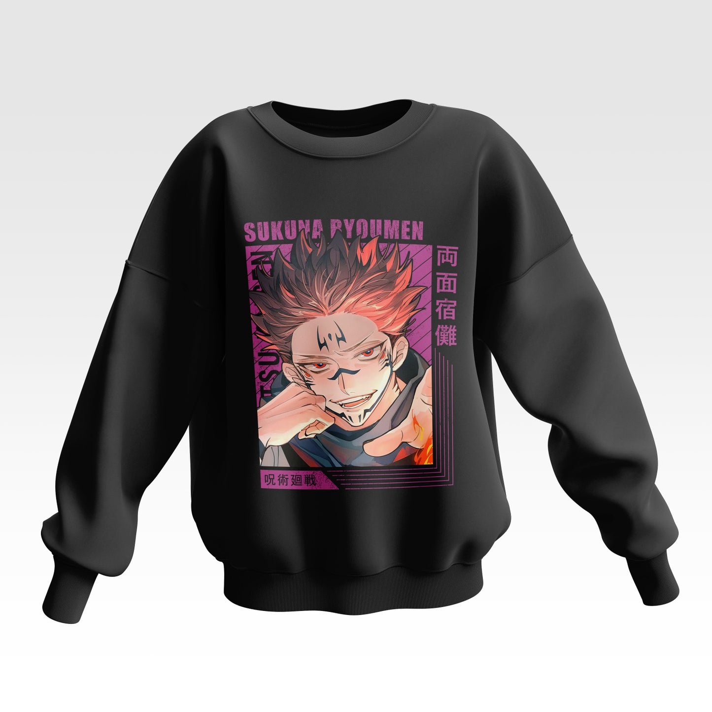 Jujutsu Kaisen Ryoumen Sukuna Oversized Sweatshirt - Unisex