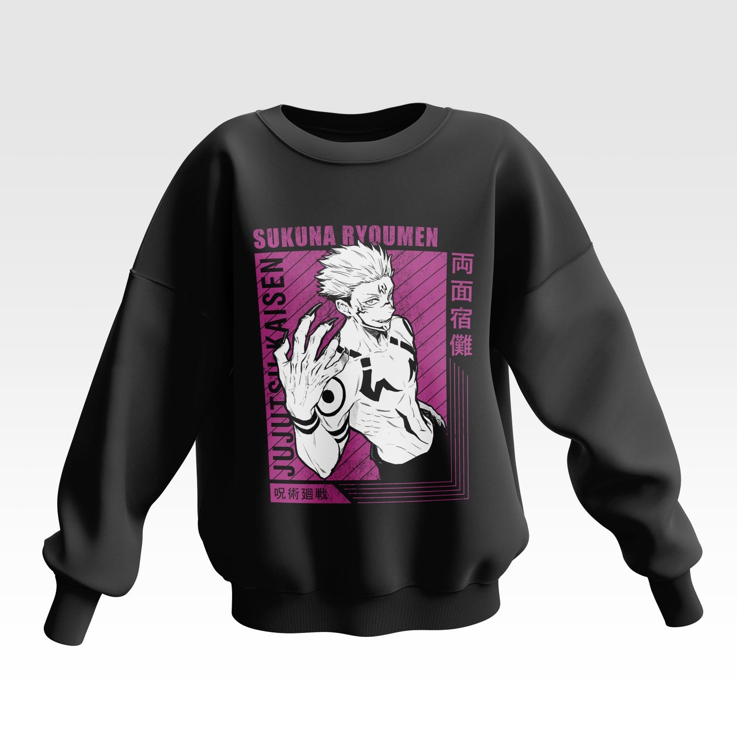 Jujutsu Kaisen Sukuna Ryoumen Oversized Sweatshirt - Unisex