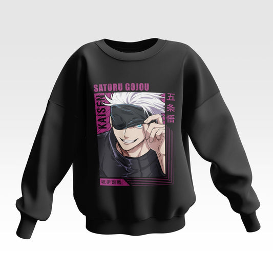 Peeking Gojo Jujutsu Kaisen Oversized Sweatshirt - Unisex