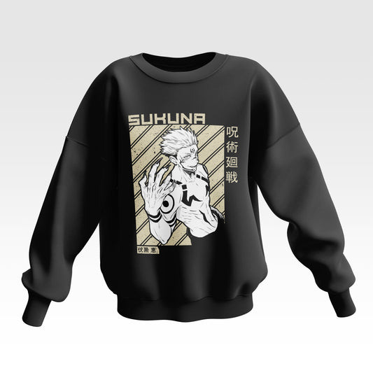 Jujutsu Kaisen Sukuna Oversized Sweatshirt - Unisex