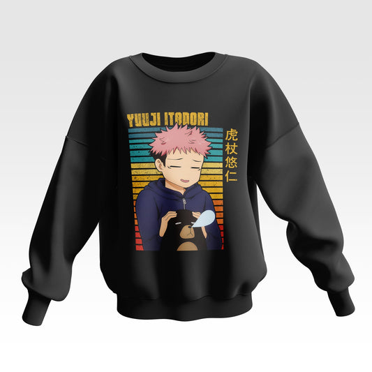 Jujutsu Kaisen Chibi Yuuji Oversized Sweatshirt - Unisex