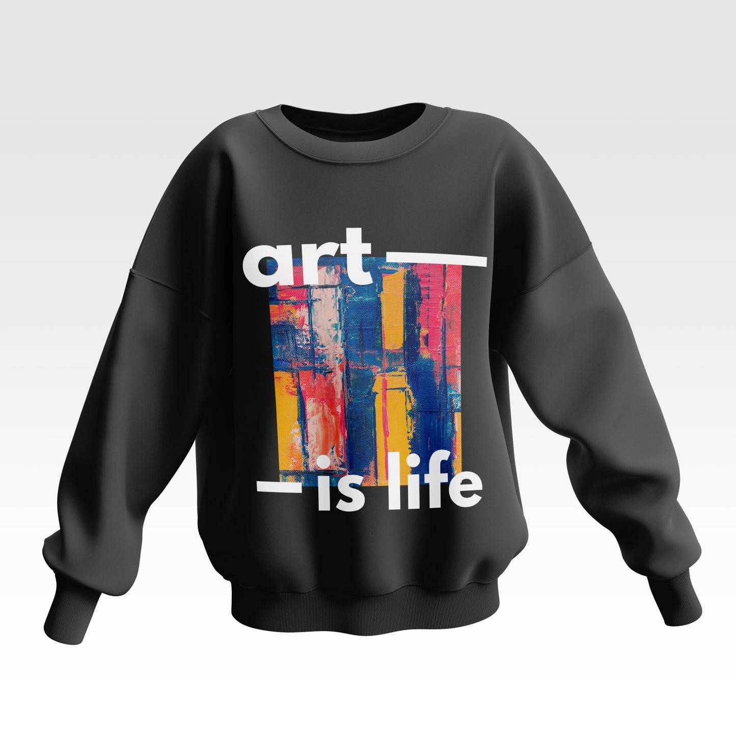 Art is life Unisex Oversized Sweatshirt