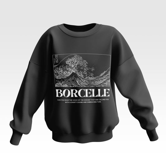 Borcelle Waves Unisex Oversized Sweatshirt