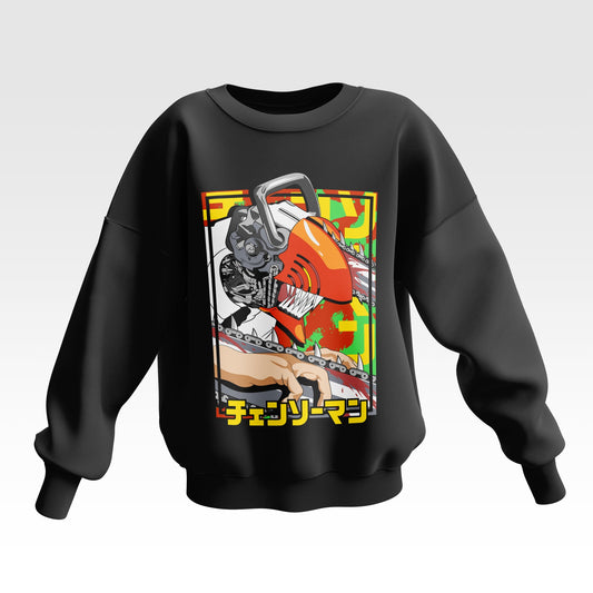 Closeup Chainsawman Oversized Sweatshirt - Unisex