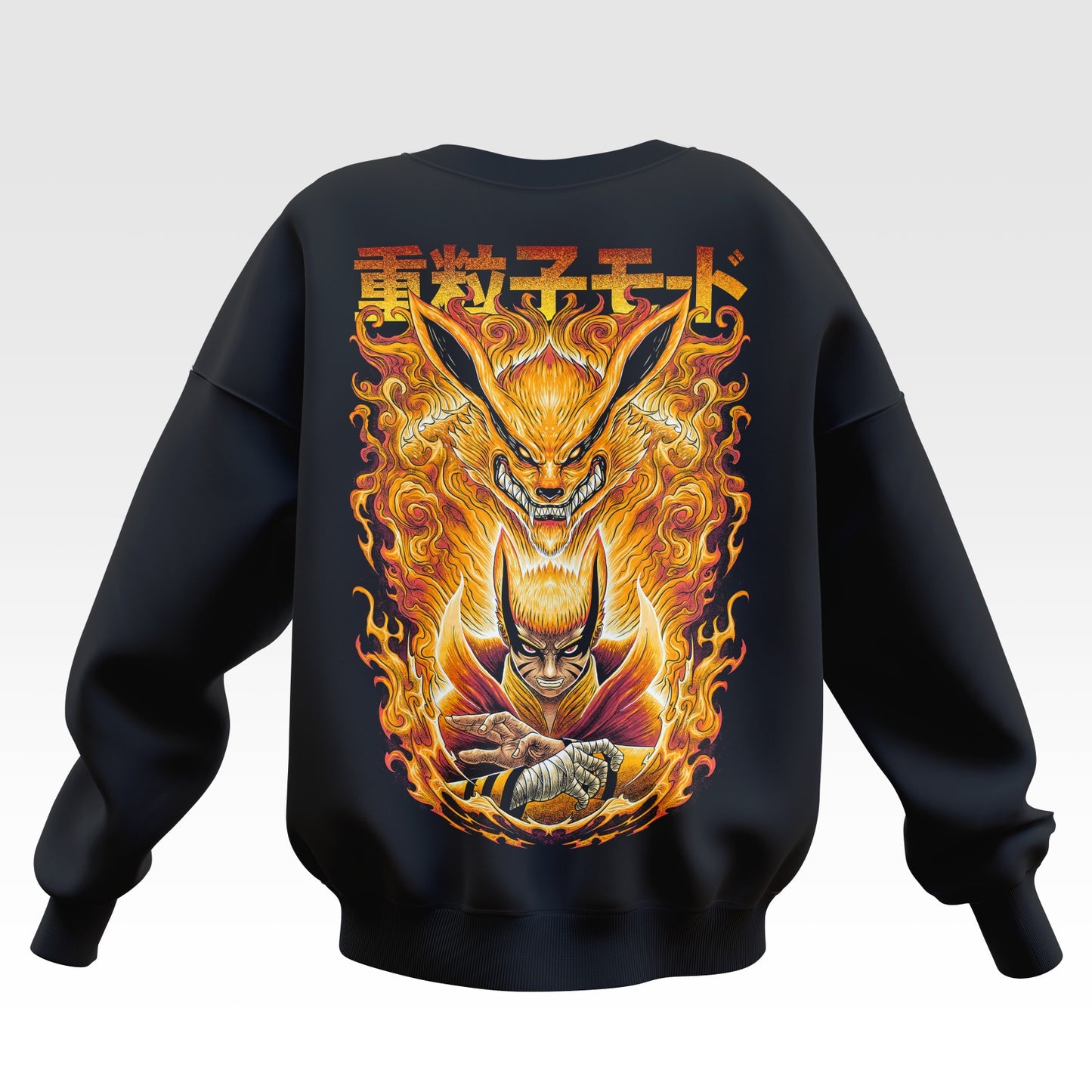 Kurama & Naruto Oversized Sweatshirt - Unisex