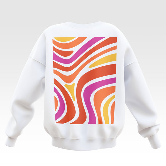 Cute Swirls Oversized Sweatshirt - Unisex