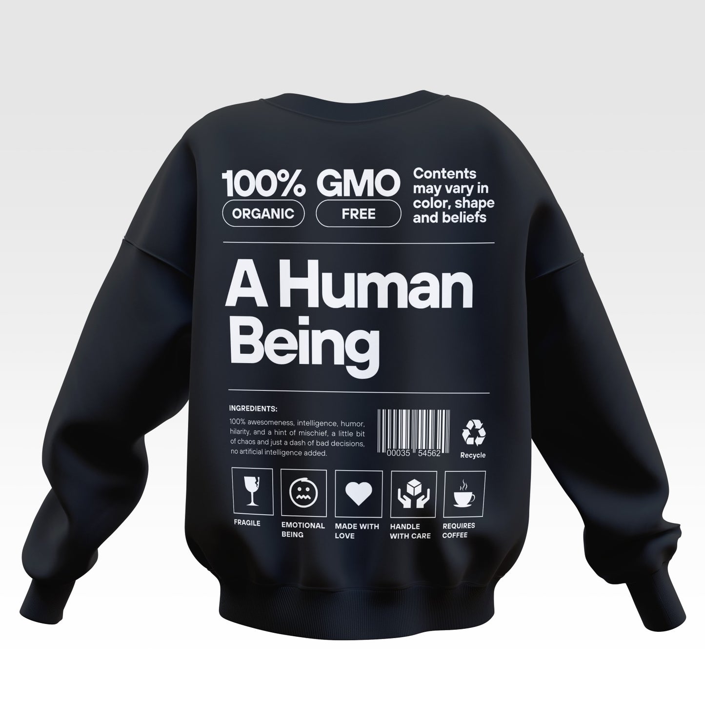 Human Being Oversized Sweatshirt - Unisex