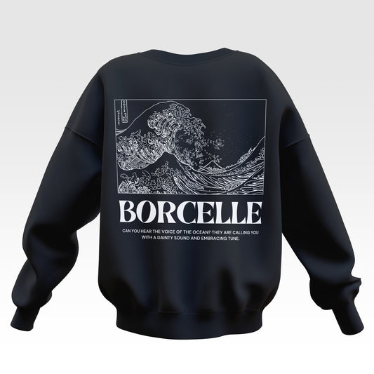 Borcelle Waves Oversized Sweatshirt - Unisex