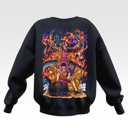 Pirate King Luffy One Piece Oversized Sweatshirt - Unisex