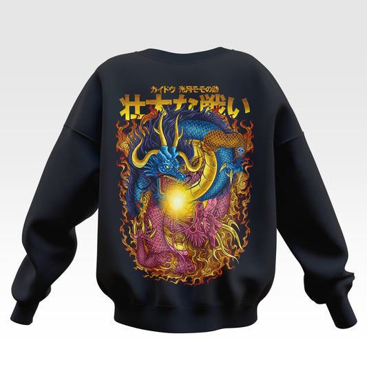 Kaido vs Momonosuke One Piece Oversized Sweatshirt - Unisex