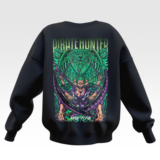 Pirate Hunter Zoro One Piece Oversized Sweatshirt - Unisex