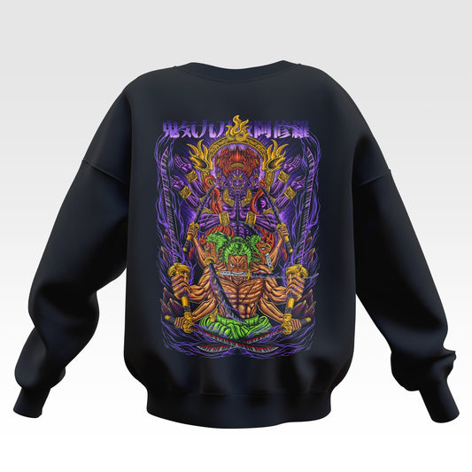 9 sword style Zoro One Piece Oversized Sweatshirt - Unisex