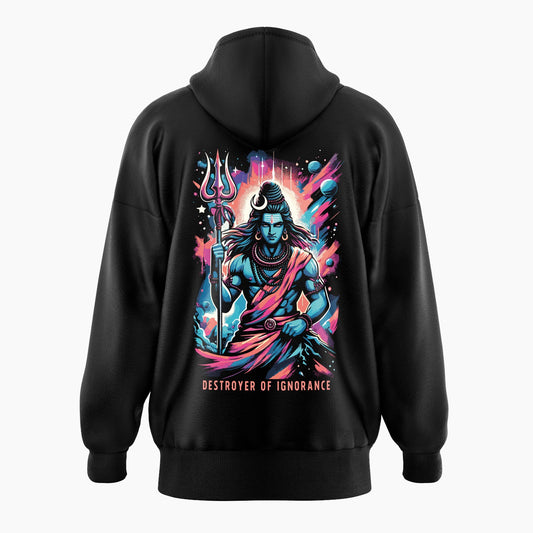 Destroyer of Ignorance Shiva Oversized Hoodie