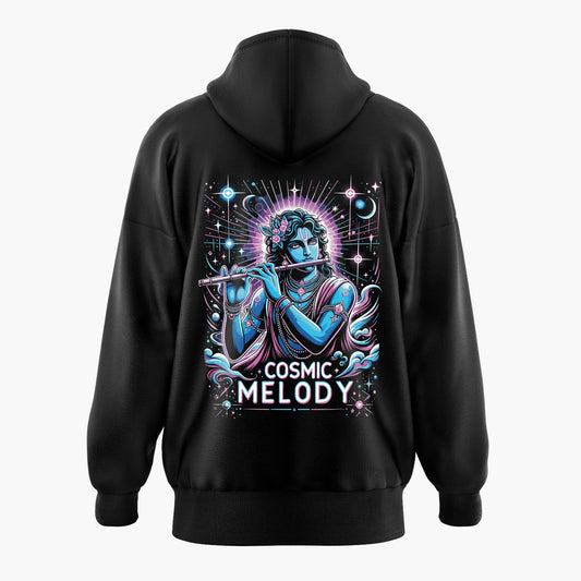 Cosmic Melody by Lord Krishna Oversized Hoodie