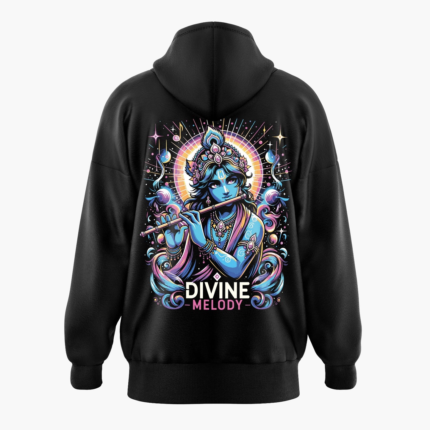 Divine Melody by Lord Krishna Oversized Hoodie