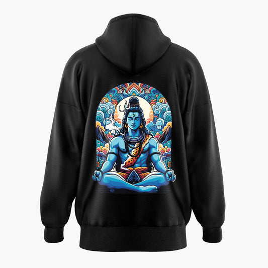 Lord Shiva Meditating Oversized Hoodie