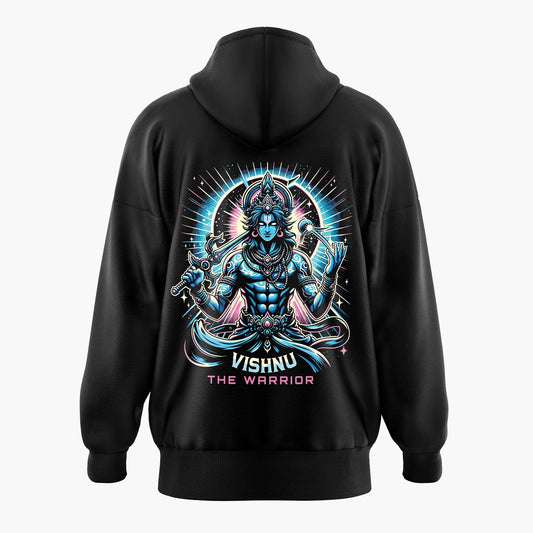 Lord Vishnu The Warrior Oversized Hoodie