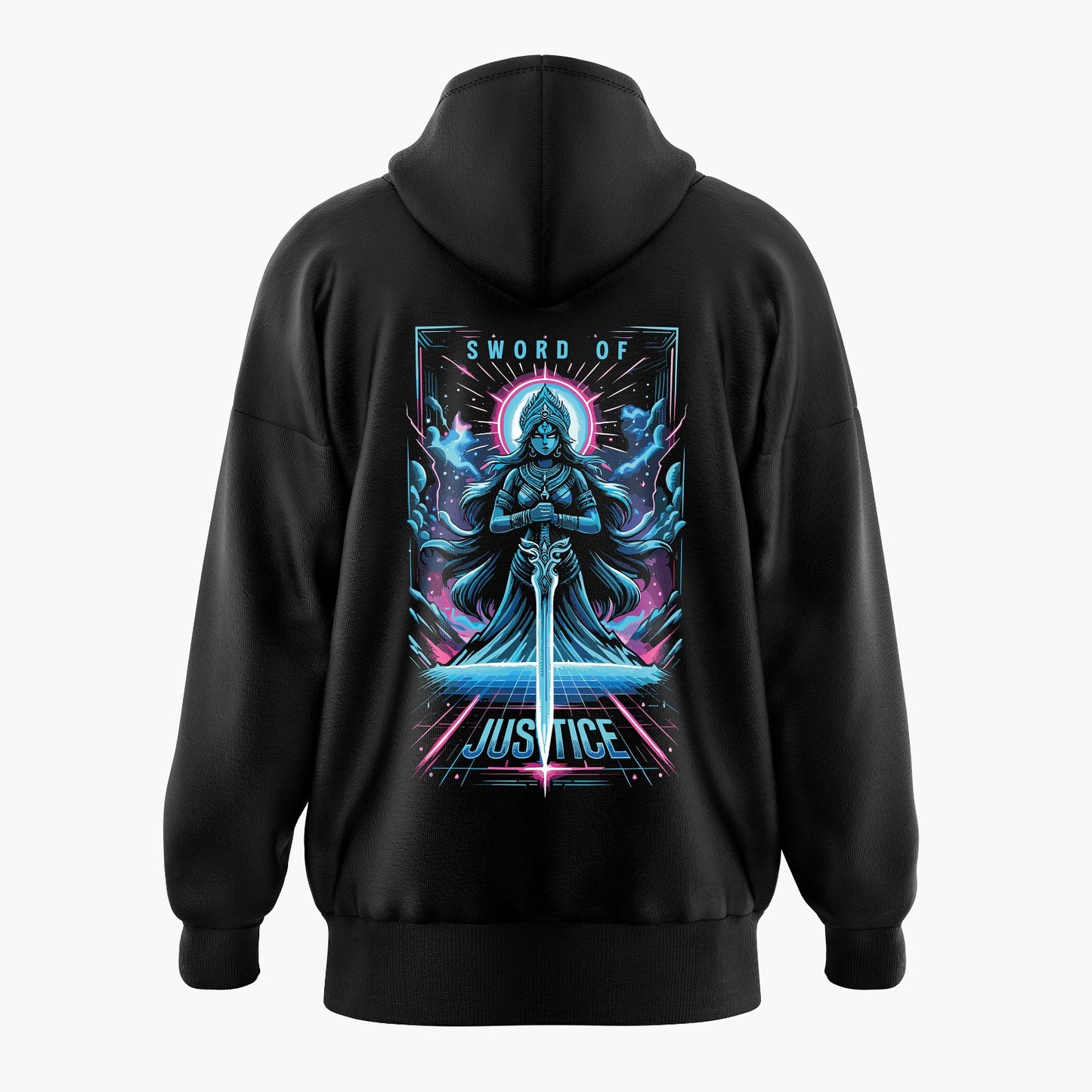 Sword of Justice Hindu Warrior Oversized Hoodie